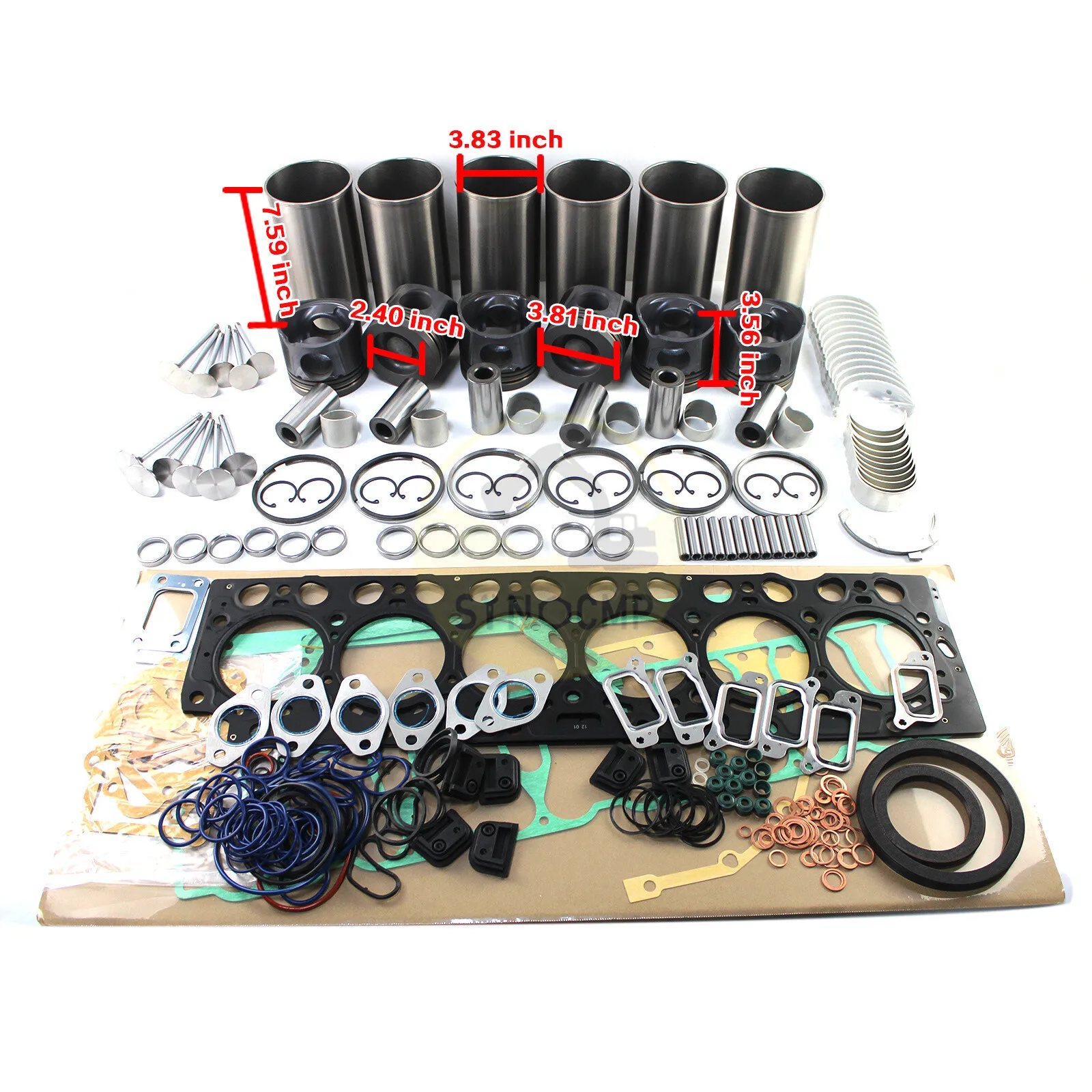 D6D D6E Engine Overhaul Rebuild Kit For Volvo EC210B Excavator Steer Loader
D6D D6E Engine Overhaul Rebuild Kit For Volvo EC210B Excavator Steer Loader