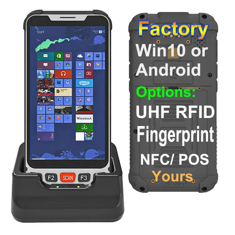 Cheapest Factory 5.5 Inch PDA Handhelds Terminal With 4G+64G, NFC,2D Scanner, IP67, Docking Station
Cheapest Factory 5.5 Inch PDA Handhelds Terminal With 4G+64G, NFC,2D Scanner, IP67, Docking Station
