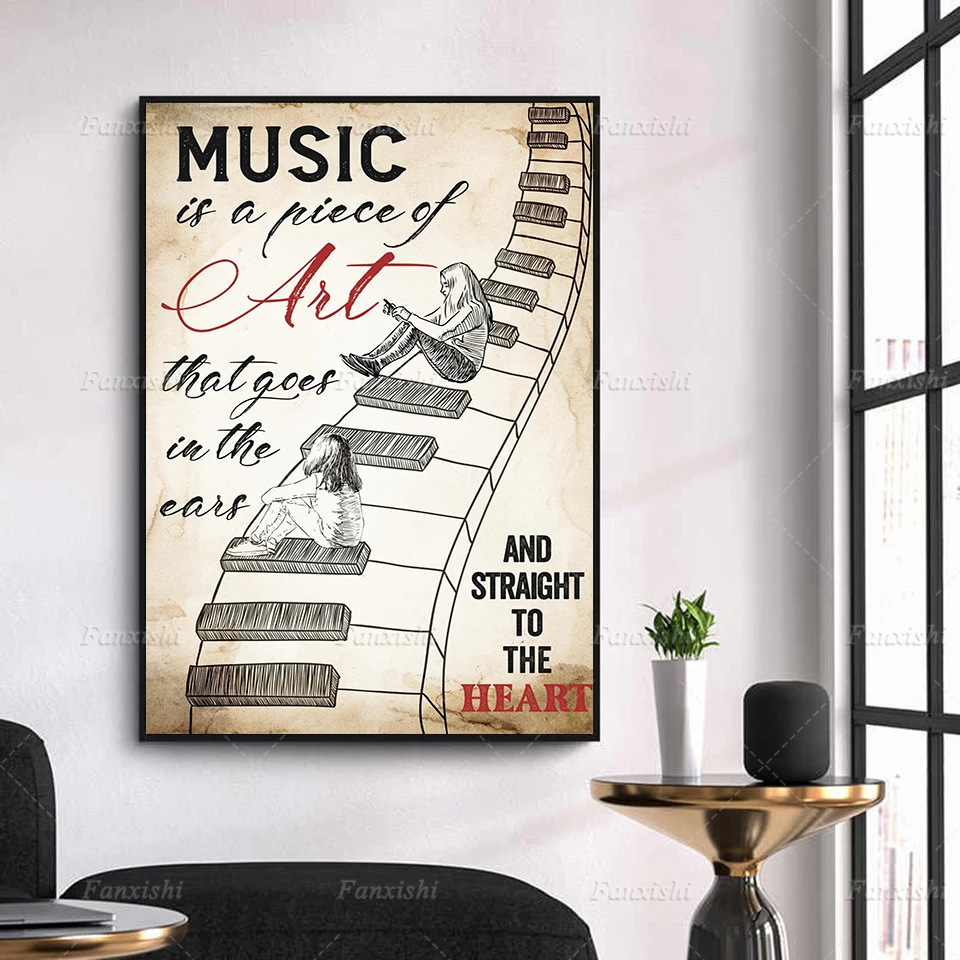 Music Is A Piece Wall Art Home Office Classroom Bedroom Decor Inspirational Motivational Music Quotes Poster Hd Canvas Painting
Music Is A Piece Wall Art Home Office Classroom Bedroom Decor Inspirational Motivational Music Quotes Poster Hd Canvas Painting