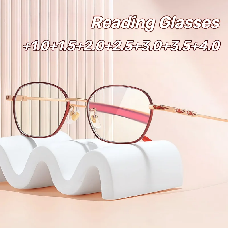 Small Frame Oval Presbyopia Glasses for Women Stylish Metal Ultra-Light Personalized Reading Glasses Anti Blue Light Goggles
Small Frame Oval Presbyopia Glasses for Women Stylish Metal Ultra-Light Personalized Reading Glasses Anti Blue Light Goggles