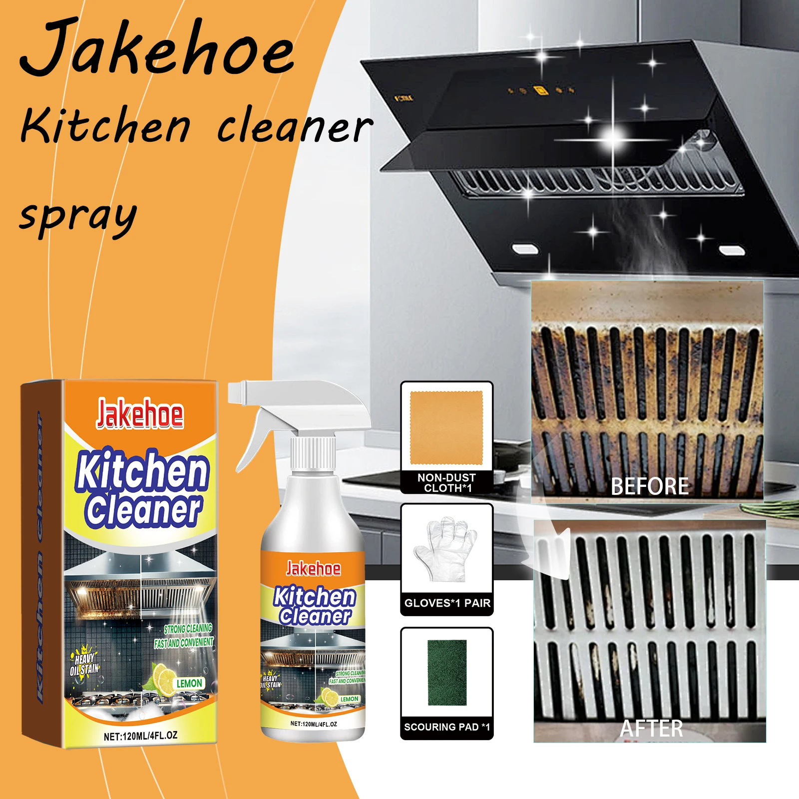Спрей для чистки кухни Jakehoe, глубоко удаляет стойкие масляные пятна, быстро растворяющая смазка, экологически чистый спрей для чистки кухонного масла
Спрей для чистки кухни Jakehoe, глубоко удаляет стойкие масляные пятна, быстро растворяющая смазка, экологически чистый спрей для чистки кухонного масла