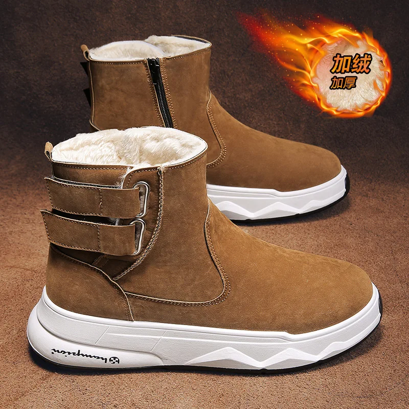 Outdoor Warm Men's Snow Boots Winter New Thick Couple Cotton Shoes Wear Resistant Anti Slip Ankle Boots botas botas para hombre
Outdoor Warm Men's Snow Boots Winter New Thick Couple Cotton Shoes Wear Resistant Anti Slip Ankle Boots botas botas para hombre