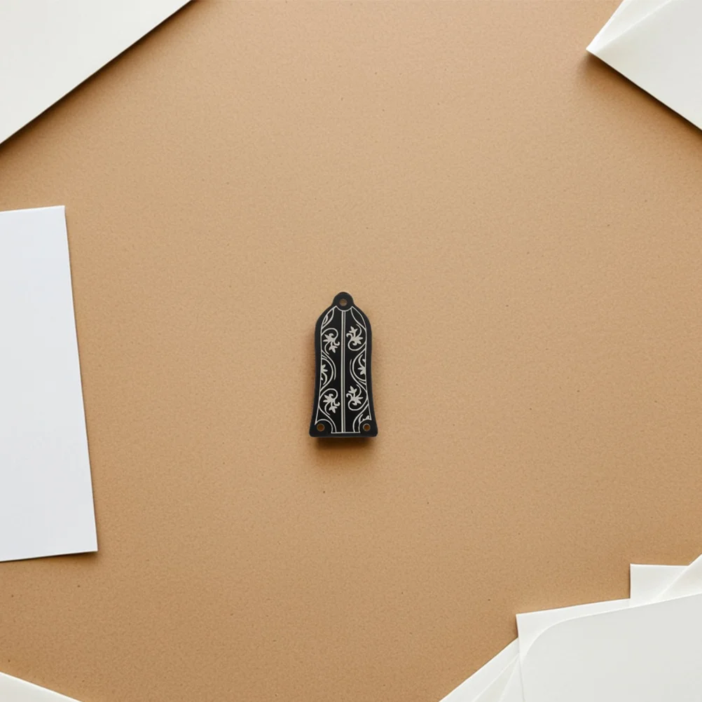 2Set Guitar Truss Rod Cover Black Patterned Replacement Parts for Electric Bass Bass Guitar Triangle Rod Cover Plate 
2Set Guitar Truss Rod Cover Black Patterned Replacement Parts for Electric Bass Bass Guitar Triangle Rod Cover Plate