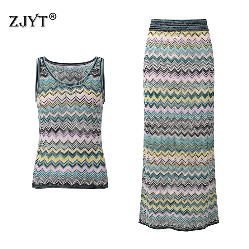 ZJYT Summer Striped Knitted Tops for Woman 2026 New Fashion Women's Vest Beach Holiday Midi Skirts Sweaters Knitwears Female
ZJYT Summer Striped Knitted Tops for Woman 2026 New Fashion Women's Vest Beach Holiday Midi Skirts Sweaters Knitwears Female