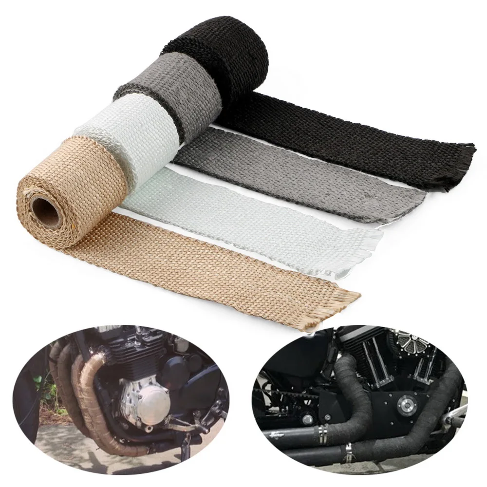 Glass Fiber Heat Insulating Wrap Insulation Tape Exhaust Header Pipe Tape 50mm x 1m Anti-hot
Glass Fiber Heat Insulating Wrap Insulation Tape Exhaust Header Pipe Tape 50mm x 1m Anti-hot
