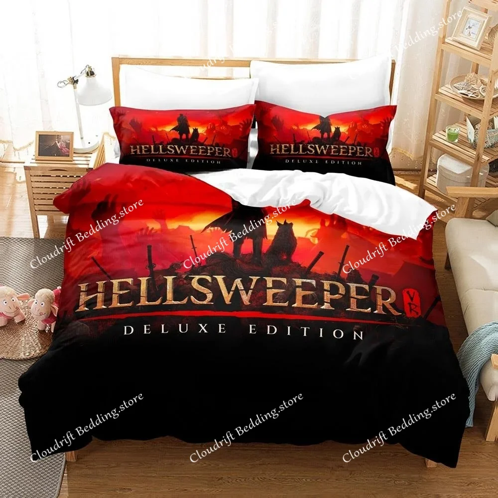 Game Hellsweeper VR Bedding Set Single Twin Full Queen King Size Bed Set Adult Kid Bedroom Duvet Cover Sets Anime Bed Sheet Set
Game Hellsweeper VR Bedding Set Single Twin Full Queen King Size Bed Set Adult Kid Bedroom Duvet Cover Sets Anime Bed Sheet Set