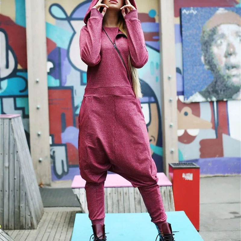 Hooded Solid Color Zipper Pants Set Yoga Jumpuits Women's Clothing Sportswear Women's Short Sports Jumpsuits Long Sleeves
Hooded Solid Color Zipper Pants Set Yoga Jumpuits Women's Clothing Sportswear Women's Short Sports Jumpsuits Long Sleeves