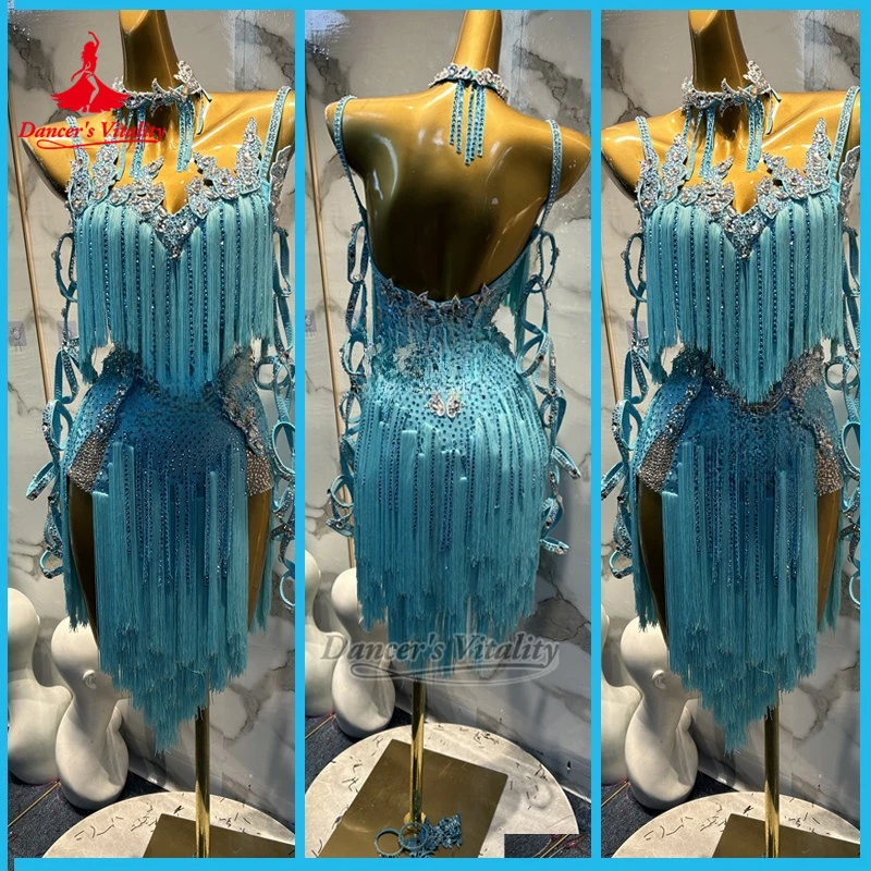 Blackpool Dance Festival Latin Dancing Wear Women Chacha Samba Sexy Perform&Contest Fringed Outfit Customized Dancer's Vitality
Blackpool Dance Festival Latin Dancing Wear Women Chacha Samba Sexy Perform&Contest Fringed Outfit Customized Dancer's Vitality