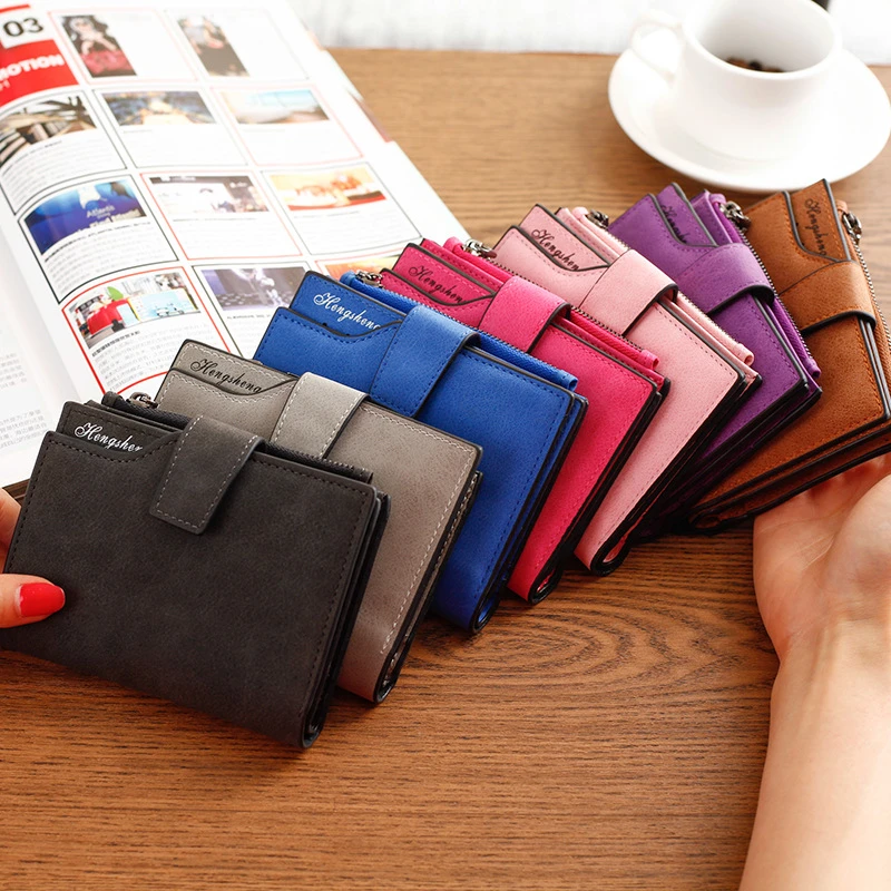 Short Wallet Ladies Coin Purse Buckle Student Frosted Multi Card Slot Zip Money Clip Wallets Women's Fashion Wallet
Short Wallet Ladies Coin Purse Buckle Student Frosted Multi Card Slot Zip Money Clip Wallets Women's Fashion Wallet
