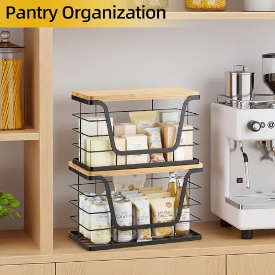 2-Piece Kitchen Organizer Set with Bamboo Top, Trash Bag Holder for Tidy Countertops
2-Piece Kitchen Organizer Set with Bamboo Top, Trash Bag Holder for Tidy Countertops