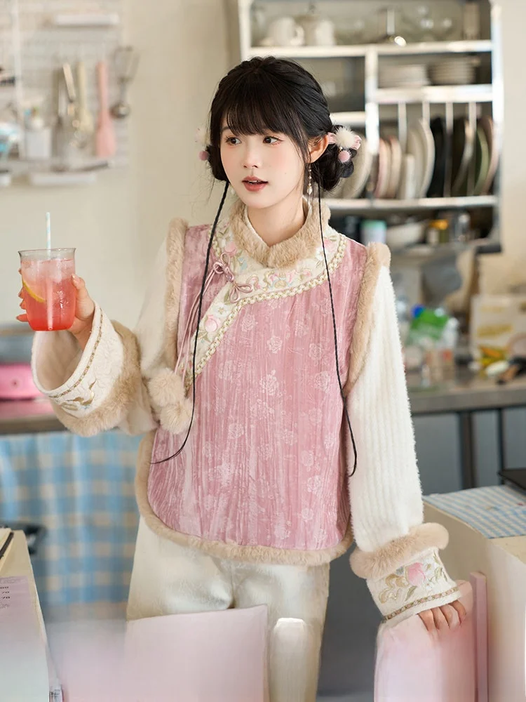 Зимний теплый комплект из топа и жилета с вышивкой на подкладке «Тринадцать Exc», универсальная повседневная одежда, традиционная китайская одежда...
Зимний теплый комплект из топа и жилета с вышивкой на подкладке «Тринадцать Exc», универсальная повседневная одежда, традиционная китайская одежда...