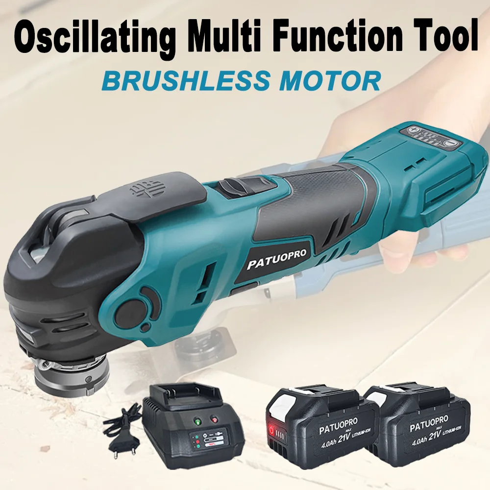 PATUOPRO Electric Saw Trimmer Cordless Oscillating Multi Function Tool Woodworking Cutting Power Tools For Makita 18V Battery
PATUOPRO Electric Saw Trimmer Cordless Oscillating Multi Function Tool Woodworking Cutting Power Tools For Makita 18V Battery
