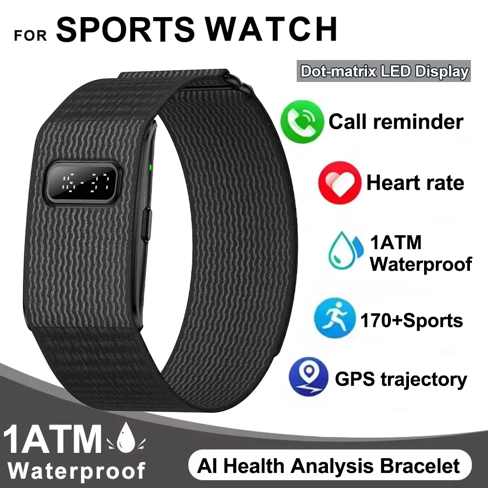 GPS Sports Band Waterproof Screenless Smart Watch for Men Women Health Bracelet Heart Rate Sleep HRV Monitoring Fitness Tracker
GPS Sports Band Waterproof Screenless Smart Watch for Men Women Health Bracelet Heart Rate Sleep HRV Monitoring Fitness Tracker