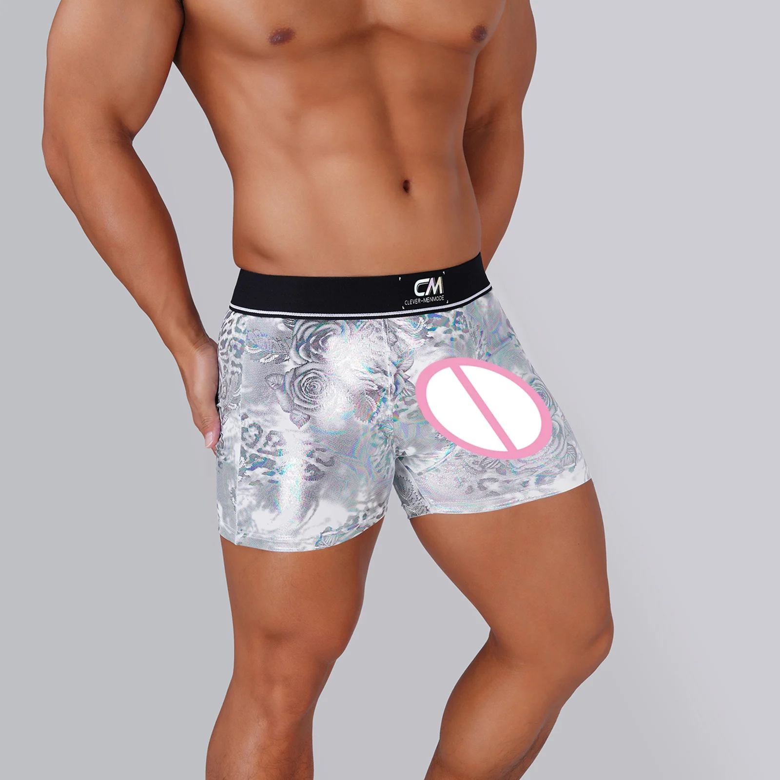 Silvery Faux Leather Shiny Boxer Brief Front Hole Sexy Men Underwear Cock Ring Boxers Metallic PU Underpants Silicone Cockring
Silvery Faux Leather Shiny Boxer Brief Front Hole Sexy Men Underwear Cock Ring Boxers Metallic PU Underpants Silicone Cockring