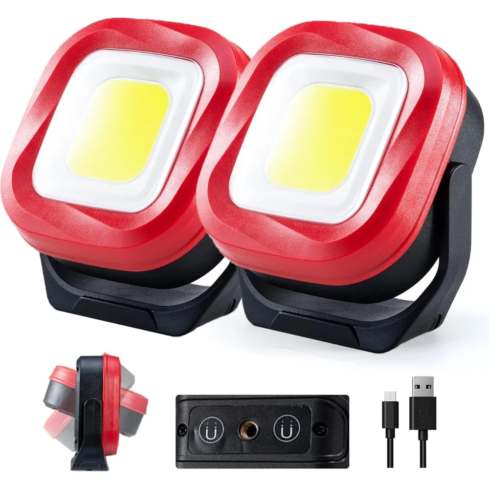 42 LED 1000 Lumen Rechargeable Magnetic Work Light for Car Repair Camping Emergency Job Site 2 Pack
42 LED 1000 Lumen Rechargeable Magnetic Work Light for Car Repair Camping Emergency Job Site 2 Pack