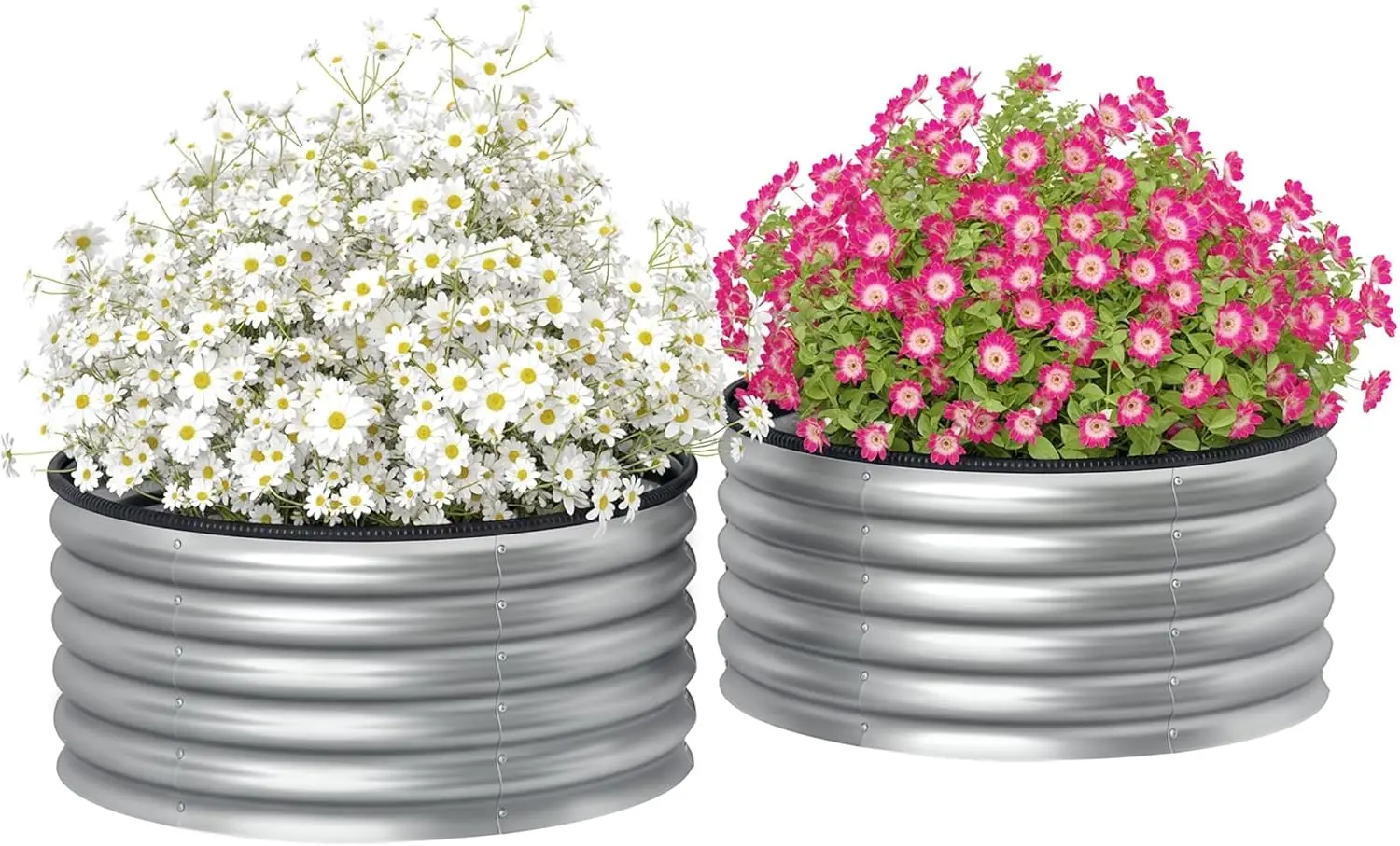 Комплект из 2 оцинкованных поднятых садовых кроватей, кашпо для уличных растений с безопасной окантовкой, легко собираемые резервуары для выращивания
Комплект из 2 оцинкованных поднятых садовых кроватей, кашпо для уличных растений с безопасной окантовкой, легко собираемые резервуары для выращивания