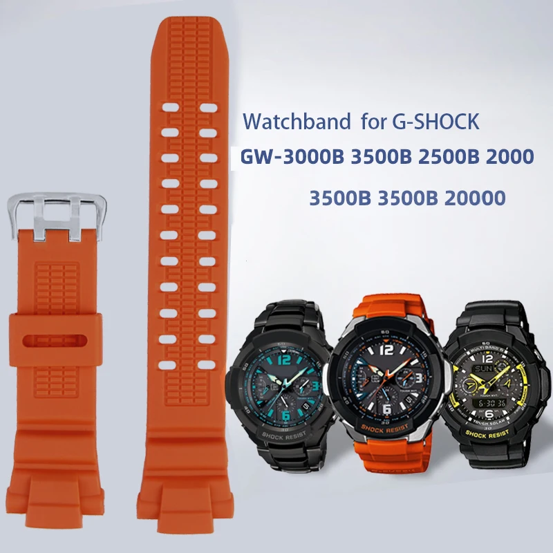 Силиконовый ремешок для CASIO Aircraft G-Shock series GW-3000B/2000, силиконовый ремешок из смолы, ремешок для часов, браслет, Подарочные инструменты
Силиконовый ремешок для CASIO Aircraft G-Shock series GW-3000B/2000, силиконовый ремешок из смолы, ремешок для часов, браслет, Подарочные инструменты