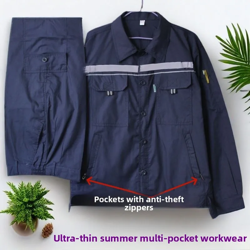 Ultra-Thin Summer Workwear Long Sve Reflective Cotton Polyester Labor Protection Clothing Breathable Sun Protection Multi-...
Ultra-Thin Summer Workwear Long Sve Reflective Cotton Polyester Labor Protection Clothing Breathable Sun Protection Multi-...