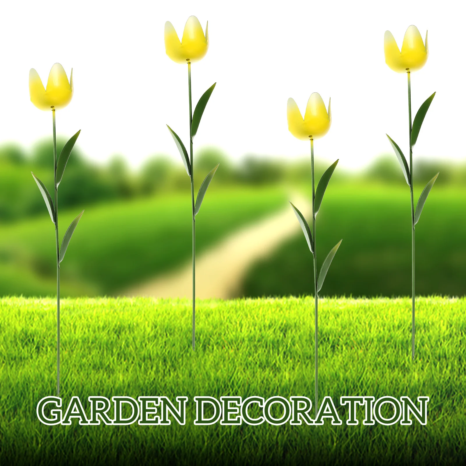 Metal Tulip Garden Stake Decor for Outdoor Yard and Lawn Spring Party Decoration Vivid Lifelike Flower Shape Weather Resistant
Metal Tulip Garden Stake Decor for Outdoor Yard and Lawn Spring Party Decoration Vivid Lifelike Flower Shape Weather Resistant