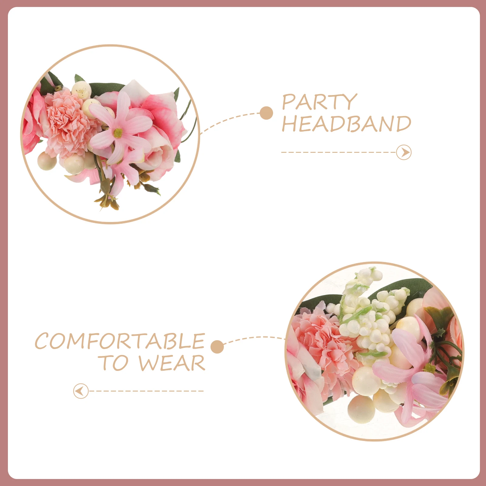 Elegant Flower Crown for Women Simulated Floral Hair Wreath Lightweight Comfortable Fit for Outdoor Events and Special Occasions
Elegant Flower Crown for Women Simulated Floral Hair Wreath Lightweight Comfortable Fit for Outdoor Events and Special Occasions