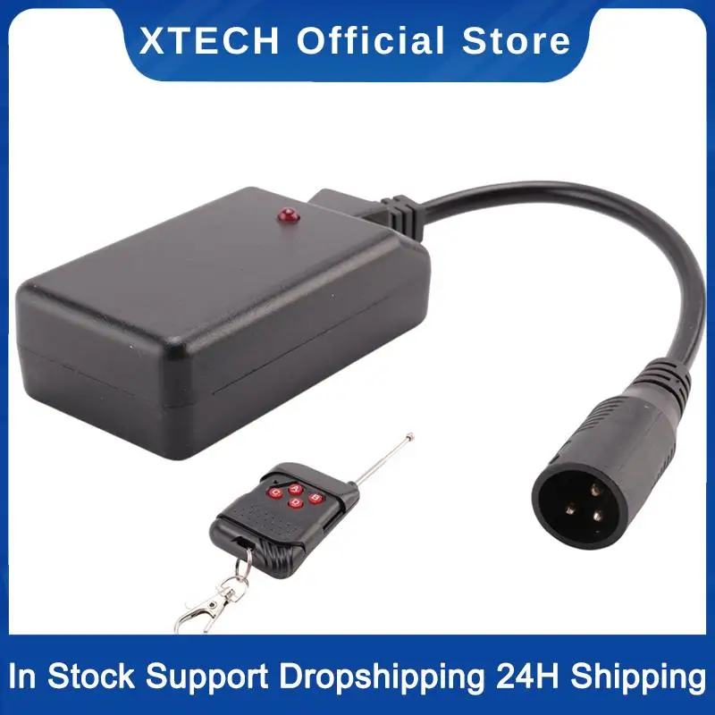 XTECH 10X 3 Pins XLR Wireless Remote Control Receiver For Smoke Fog Machine DJ Stage Controller Receptor Fogging 400W 900
XTECH 10X 3 Pins XLR Wireless Remote Control Receiver For Smoke Fog Machine DJ Stage Controller Receptor Fogging 400W 900