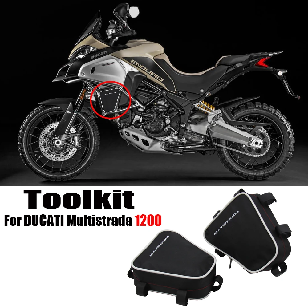 Motorcycle For DUCATI Multistrada 1200 Waterproof Repair Tool Placement Bag Frame Crash Bar Package Toolbox Bags
Motorcycle For DUCATI Multistrada 1200 Waterproof Repair Tool Placement Bag Frame Crash Bar Package Toolbox Bags