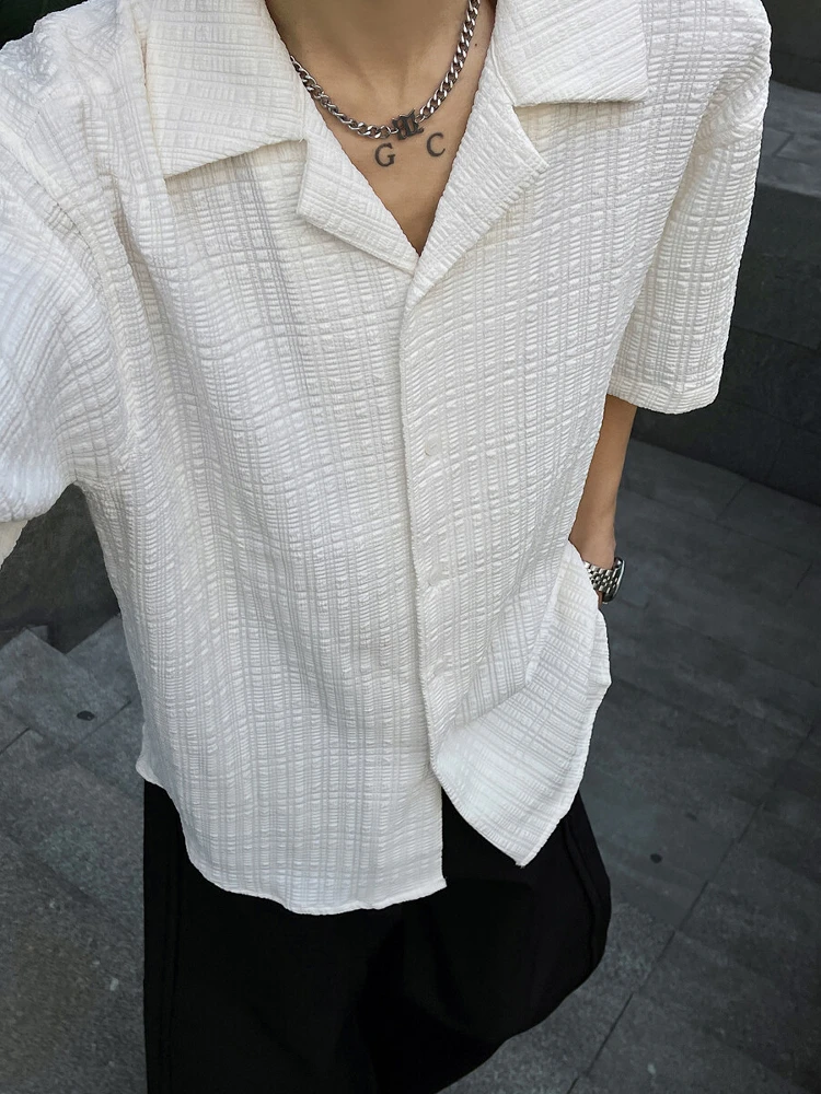 Cuban Collar f Sve Ice Sensation Embroidery Texture Men's irt Faionable Summer Loose Fit Polyester Fiber ort Sve
Cuban Collar f Sve Ice Sensation Embroidery Texture Men's irt Faionable Summer Loose Fit Polyester Fiber ort Sve