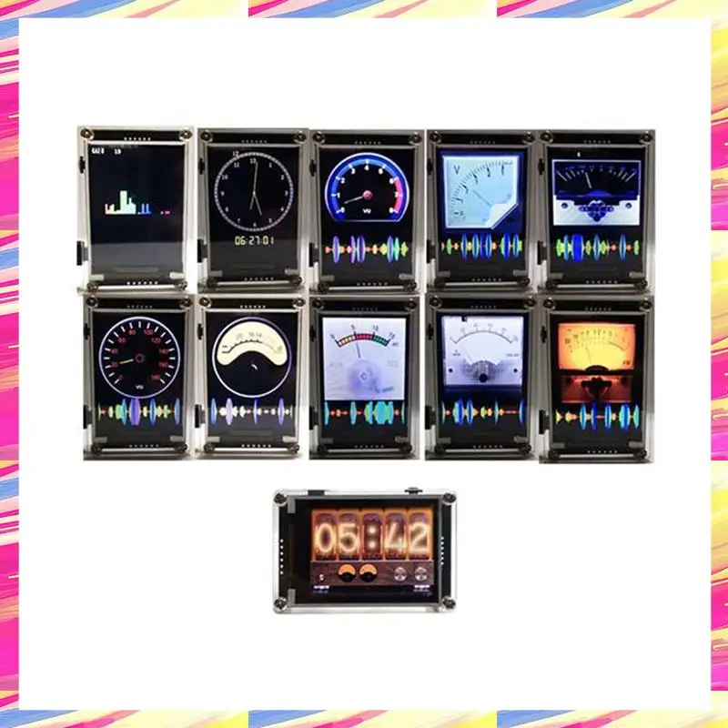 AIAI Clock Music Spectrum VU Meter 2.4" Analog Display Voice Control Digital Rhythm Analyzer
AIAI Clock Music Spectrum VU Meter 2.4" Analog Display Voice Control Digital Rhythm Analyzer