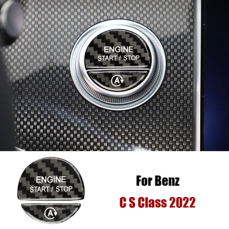 A+ Black Carbon Fiber Car Start Stop Button Trim Cover For Benz C S Class W206 2022
A+ Black Carbon Fiber Car Start Stop Button Trim Cover For Benz C S Class W206 2022