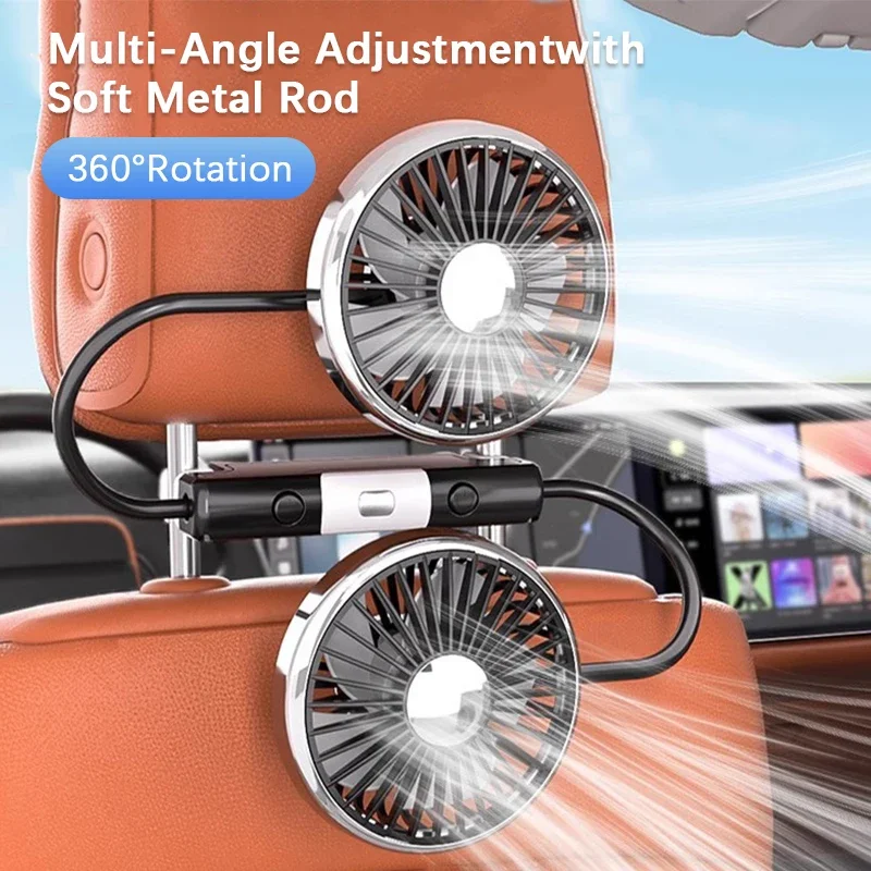 Car Cooling Fan 360 Adjustable Dual Head Car Fan Low Noise Automotive Electric Fan Type C Charge for Dashboard RV Truck Amagi
Car Cooling Fan 360 Adjustable Dual Head Car Fan Low Noise Automotive Electric Fan Type C Charge for Dashboard RV Truck Amagi