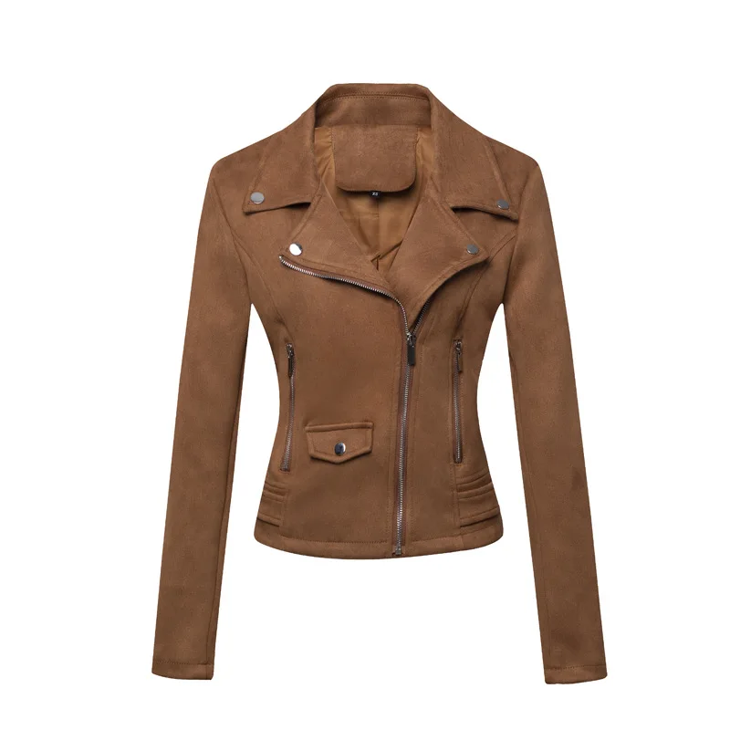 Women's Motorcycle Jaet ort Suede Leather Coat Slim Fit Spring 2023 Faion Casual Outerwear No Brand Registered Trademark
Women's Motorcycle Jaet ort Suede Leather Coat Slim Fit Spring 2023 Faion Casual Outerwear No Brand Registered Trademark