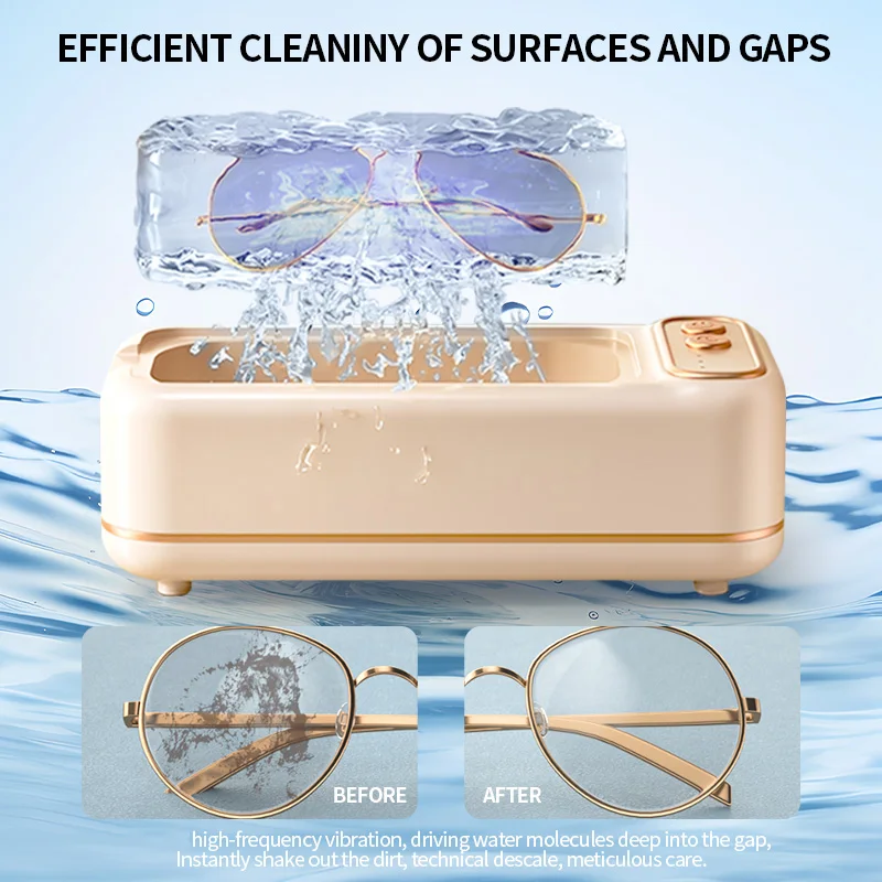 360° All-Round 49KHz High Frequency Cleaner, 3/4/5min Timer Compact for Jewelry Eyeglasses Watch Strap
360° All-Round 49KHz High Frequency Cleaner, 3/4/5min Timer Compact for Jewelry Eyeglasses Watch Strap