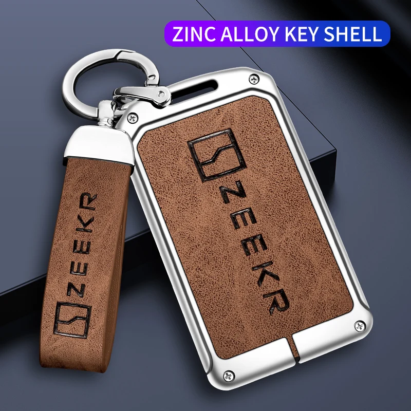 Zinc Alloy Leather Car Key Case Cove For ZEEKR 001 Smart Card Keyless Protection Fob Accessories Auto Keychain Keybag
Zinc Alloy Leather Car Key Case Cove For ZEEKR 001 Smart Card Keyless Protection Fob Accessories Auto Keychain Keybag