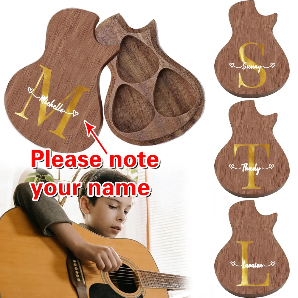 Customized Name Walnut Guitar Pick Box Personalized Wooden Plectrum Holder with Three Pick Holes for Music Lovers Personalized
Customized Name Walnut Guitar Pick Box Personalized Wooden Plectrum Holder with Three Pick Holes for Music Lovers Personalized