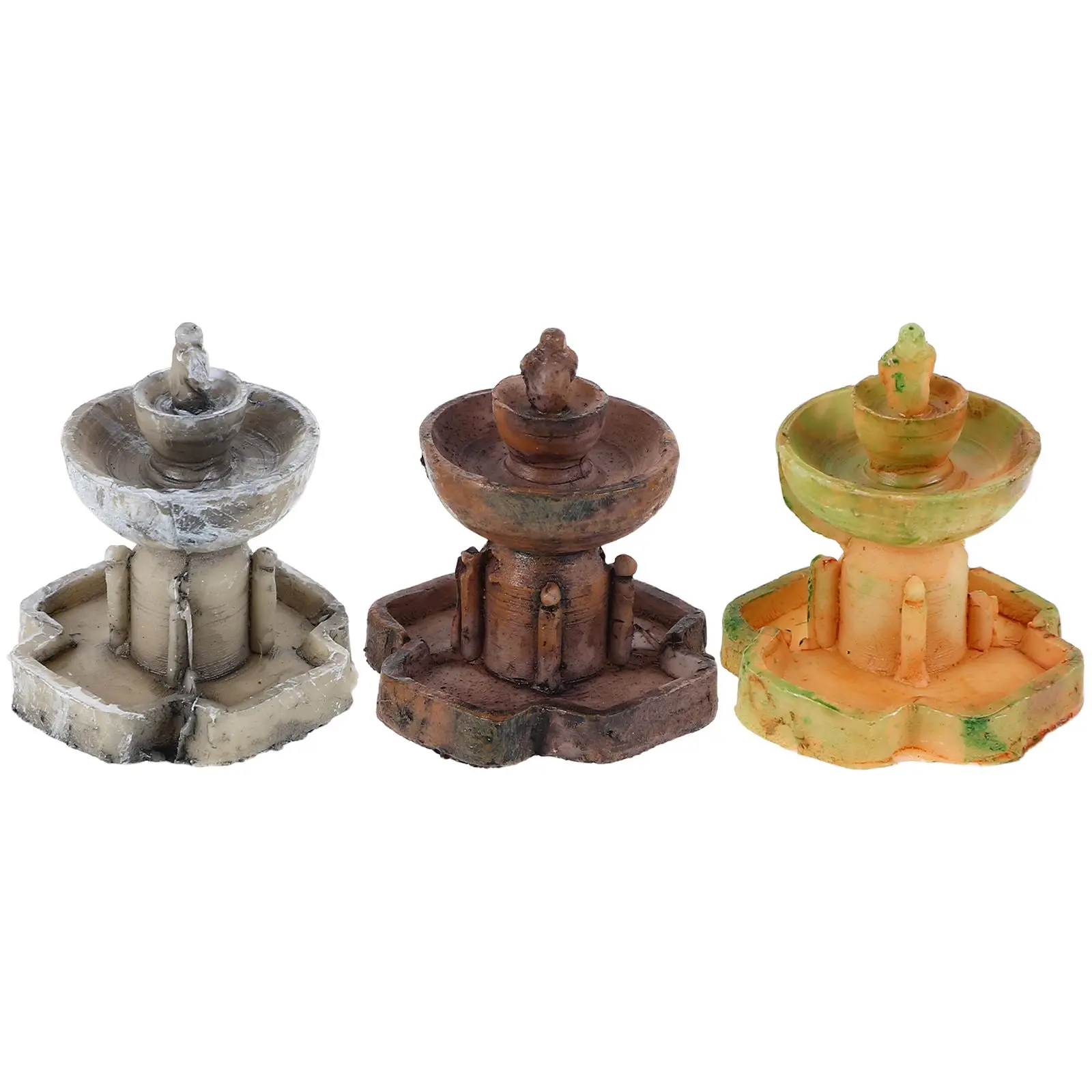 3 Pcs Mini Resin Fountain Zen Garden Accessories Micro Landscape Decorations Terrarium Figurines Scene Props Gardening Statue
3 Pcs Mini Resin Fountain Zen Garden Accessories Micro Landscape Decorations Terrarium Figurines Scene Props Gardening Statue