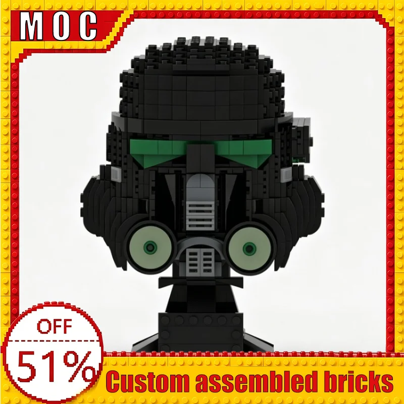 676PCS Sci-Fi Trooper Helmet Collection Figure Custom Building Blocks MOC Model Educational Assembly Toy Birthday Gift Display
676PCS Sci-Fi Trooper Helmet Collection Figure Custom Building Blocks MOC Model Educational Assembly Toy Birthday Gift Display