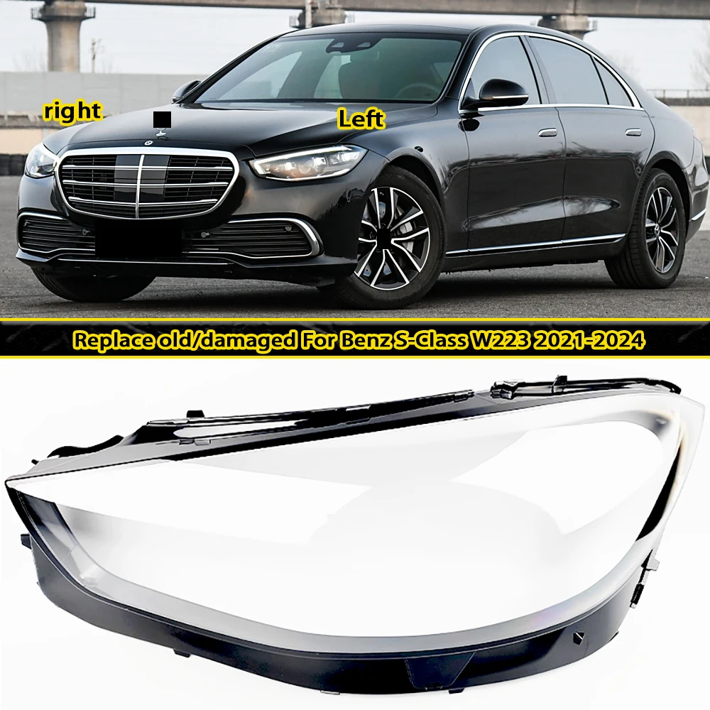 Headlamp Cover Headlight Shade Lens Plexiglass For Mercedes-Benz S-Class W223 2021-2024 Front Lampshade Lamp Shell
Headlamp Cover Headlight Shade Lens Plexiglass For Mercedes-Benz S-Class W223 2021-2024 Front Lampshade Lamp Shell