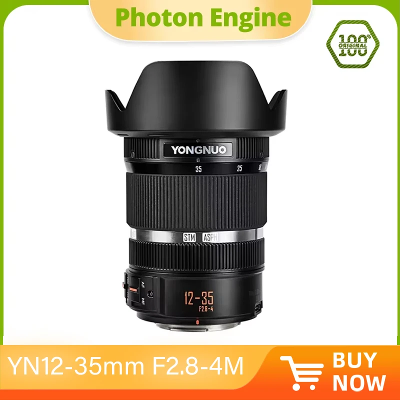 YONGNUO M4/3 Mount Camera Lenses YN12-35mm F2.8-4M Large Aperture AF/MF Standard ZOOM Lens For Panasonic Olympus
YONGNUO M4/3 Mount Camera Lenses YN12-35mm F2.8-4M Large Aperture AF/MF Standard ZOOM Lens For Panasonic Olympus