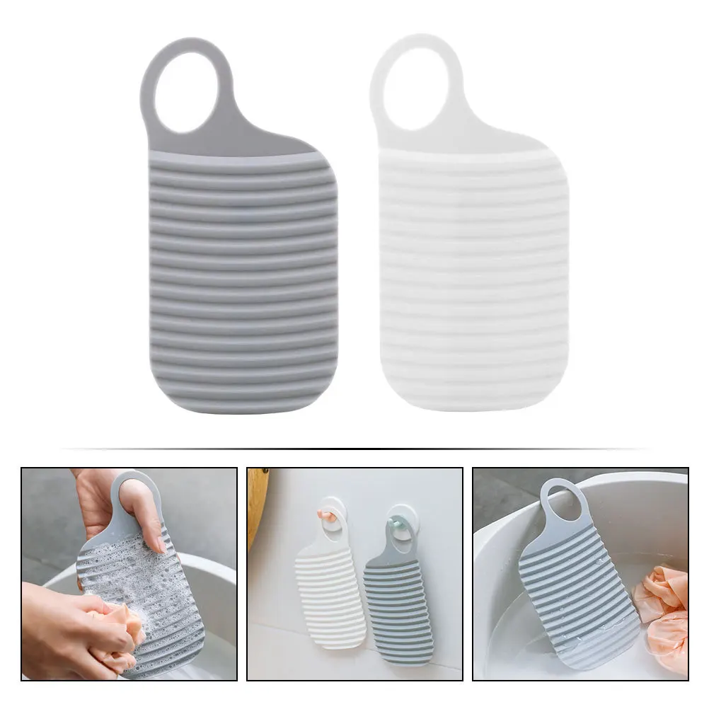 2Pcs Anti-Slip Handheld Washboard Travel Hanging Clothes Cleaning Tool Portable Laundry Scrub Board Small Size
2Pcs Anti-Slip Handheld Washboard Travel Hanging Clothes Cleaning Tool Portable Laundry Scrub Board Small Size