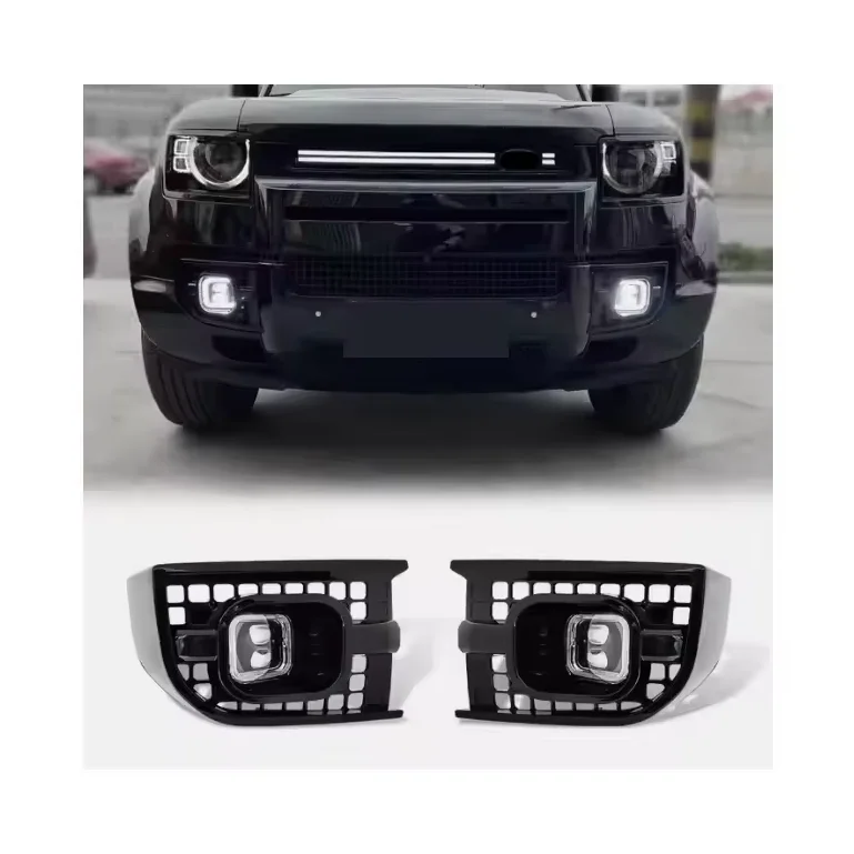 Land Rover Defender 2020, новые U-образные дневные ходовые светодиодные противотуманные фары, светодиодные противотуманные фары для Defender 90 110 L663
Land Rover Defender 2020, новые U-образные дневные ходовые светодиодные противотуманные фары, светодиодные противотуманные фары для Defender 90 110 L663