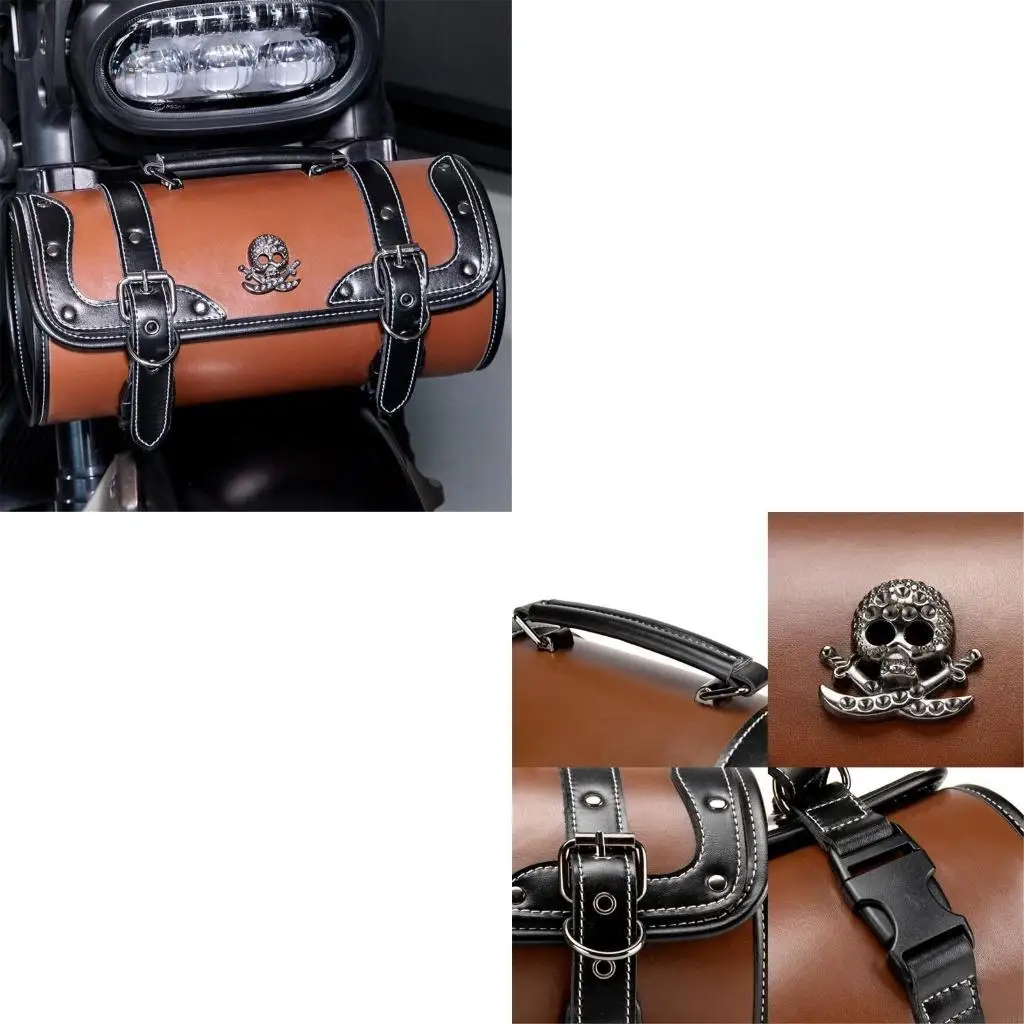 Leather Motorcycle Head Bag Tool Storage with Adjustable Straps PU Leather Motorcycle Tool Bag Upgrades for Easy Fit
Leather Motorcycle Head Bag Tool Storage with Adjustable Straps PU Leather Motorcycle Tool Bag Upgrades for Easy Fit