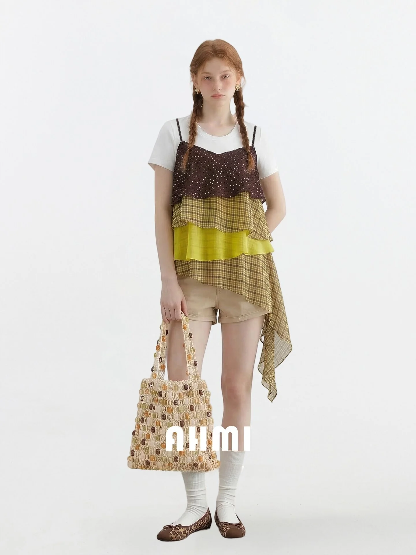 AHMI Summer New Polka Dot Color Block Irregular Splicing Sleeveless Strap Women's Top Casual Loose Fit Breathable round Neck
AHMI Summer New Polka Dot Color Block Irregular Splicing Sleeveless Strap Women's Top Casual Loose Fit Breathable round Neck