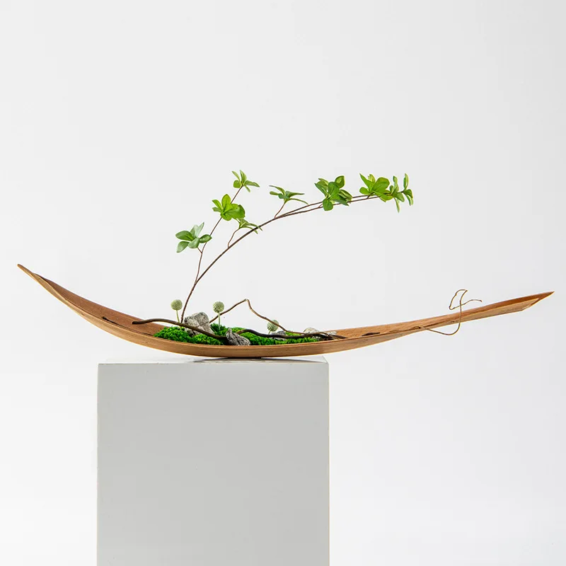 Yibei Zi New Chinese-style Japanese-style wabi-**** wind cocoa leaf moss floral table flower ornament Zen homestay model room so
Yibei Zi New Chinese-style Japanese-style wabi-**** wind cocoa leaf moss floral table flower ornament Zen homestay model room so
