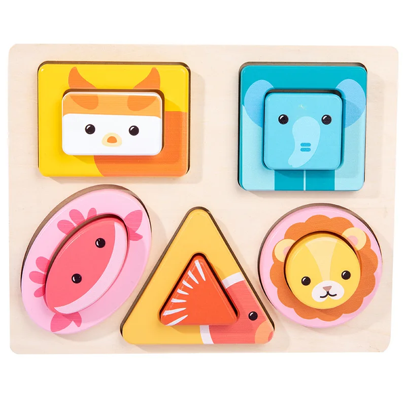 Puzzle early education 1pc animal panels, geometric shape matching building block toys Montessori teaching aids kindergarten
Puzzle early education 1pc animal panels, geometric shape matching building block toys Montessori teaching aids kindergarten