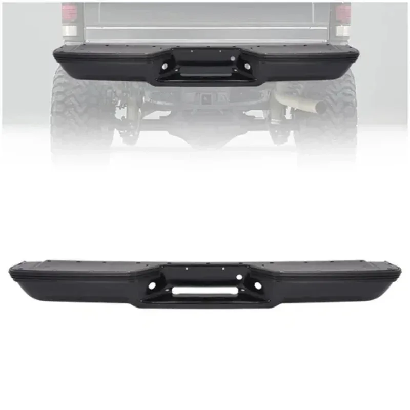 88-00 Models Rear Bumper Face Bar, Black/Chrome Steel, Direct Replacement,
88-00 Models Rear Bumper Face Bar, Black/Chrome Steel, Direct Replacement,