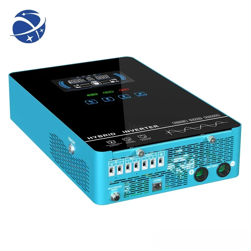 YYHC4500W MPPT Гибридный солнечный инвертор от 24 В постоянного тока до 230 В переменного тока встроенное зарядное устройство на солнечной батарее 150a чистый синусоидальный сигнал выход WIFI
YYHC4500W MPPT Гибридный солнечный инвертор от 24 В постоянного тока до 230 В переменного тока встроенное зарядное устройство на солнечной батарее 150a чистый синусоидальный сигнал выход WIFI