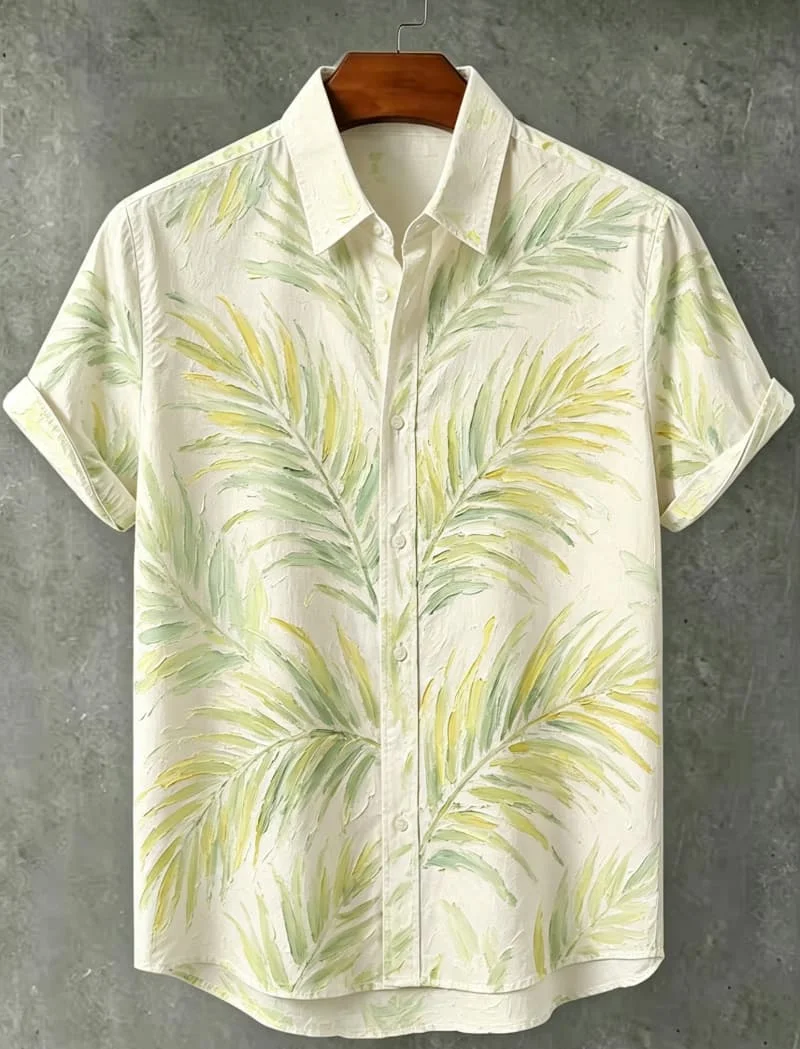 Men's Tropical Botanical Brushstroke Print Casual Shirt, A Breathable Piece That Blends Artistic Flair With Casual Summer Style
Men's Tropical Botanical Brushstroke Print Casual Shirt, A Breathable Piece That Blends Artistic Flair With Casual Summer Style