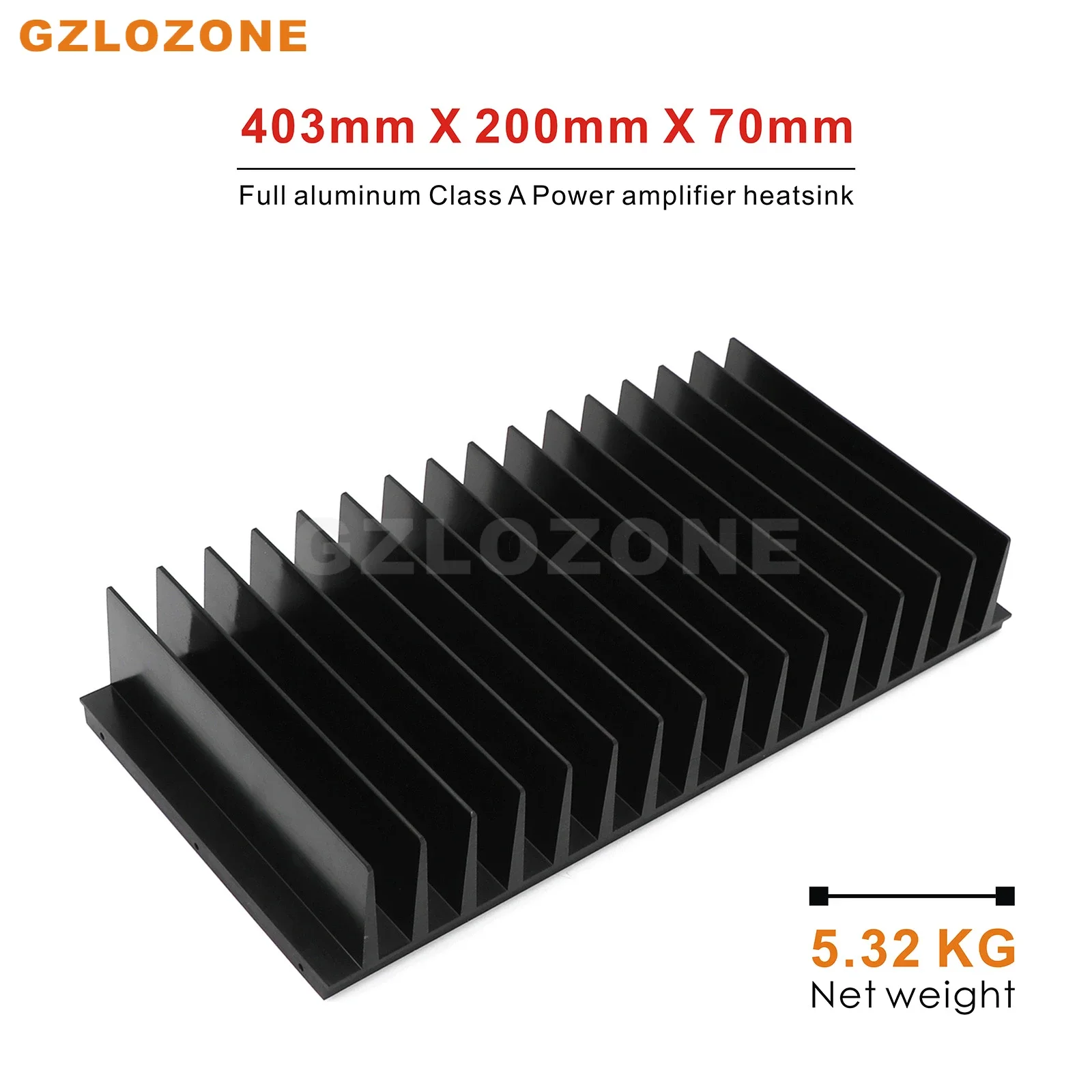 1 PCS Full Aluminum Heat Sink Class A Power Amplifier Heatsink For PASS A5 (No Hole) 403mm*200mm*70mm
1 PCS Full Aluminum Heat Sink Class A Power Amplifier Heatsink For PASS A5 (No Hole) 403mm*200mm*70mm