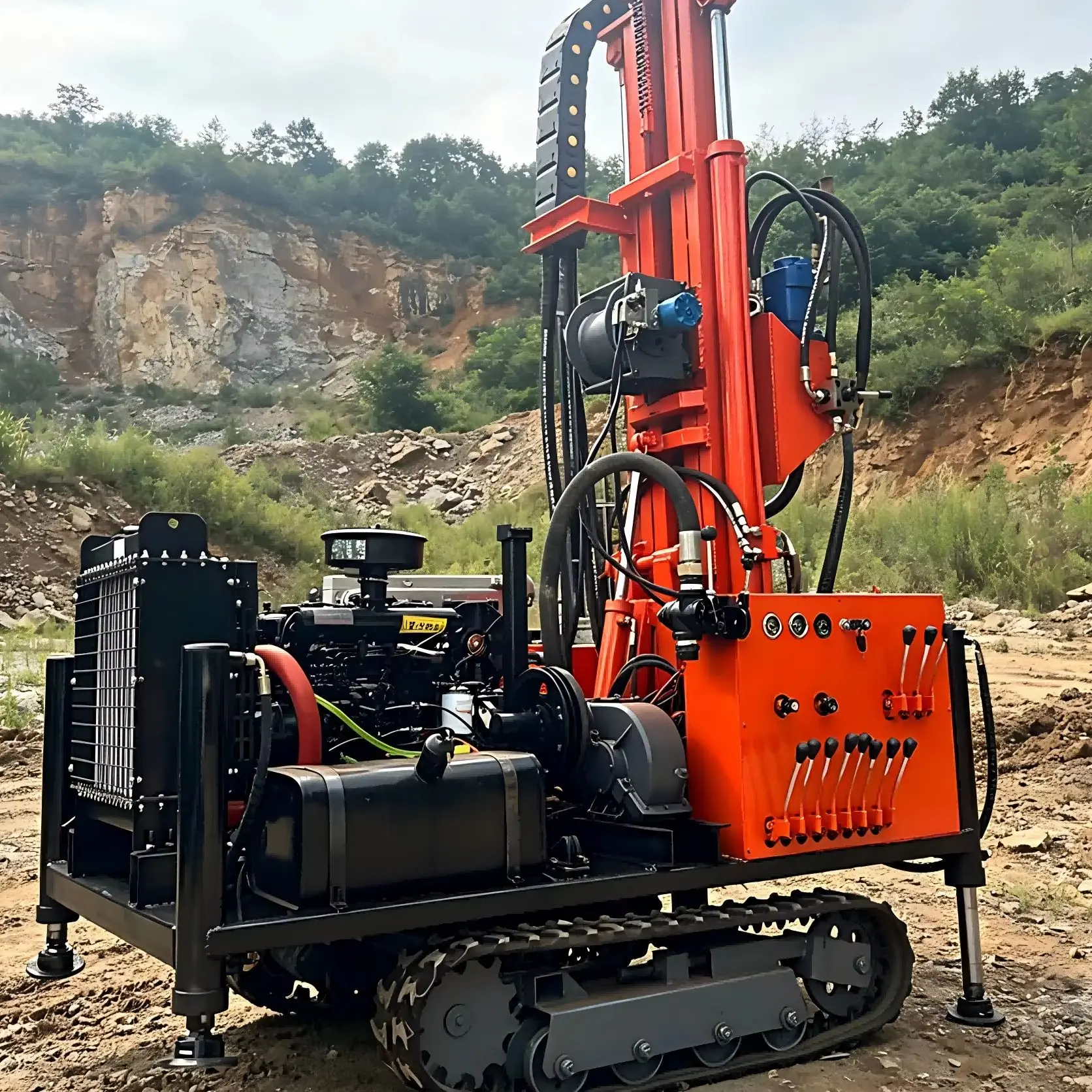Customized Hydraulic Outrigger System for 200m Deep Water Well Drilling Rig
Customized Hydraulic Outrigger System for 200m Deep Water Well Drilling Rig