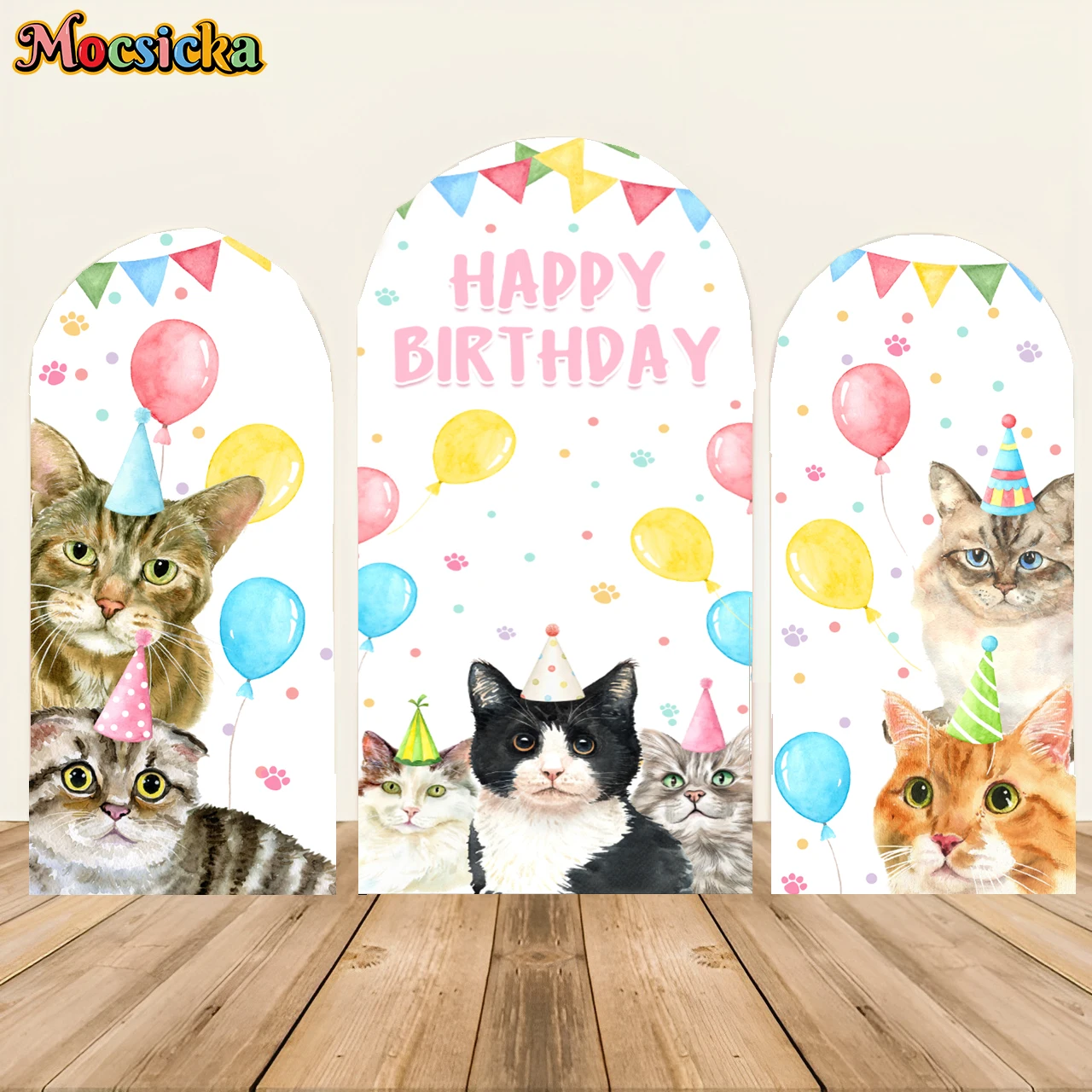 Mochicka Double Sided Stitched Arch Baby Shower Decoration Cake Crush Birthday Party Cute Cat Photo Background Studio props
Mochicka Double Sided Stitched Arch Baby Shower Decoration Cake Crush Birthday Party Cute Cat Photo Background Studio props